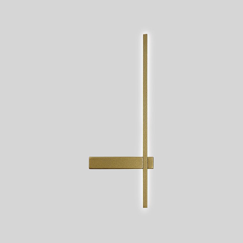 1-Light Linear Wall Light Modern Metal Wall Light Fixture for Bedroom