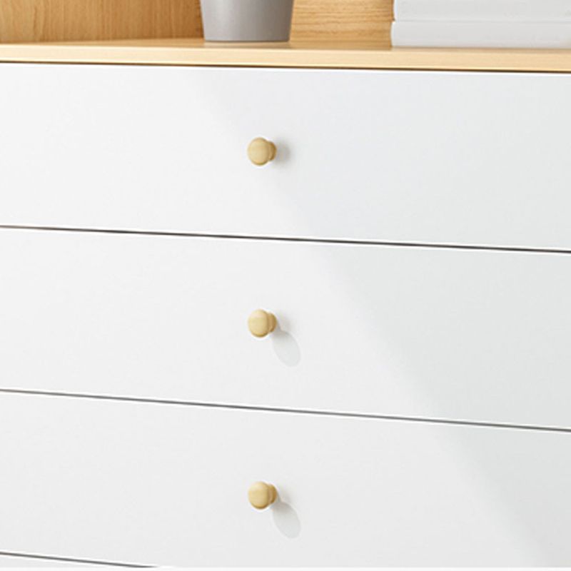 Contemporary Bedroom Chest Wooden Storage Chest with Drawers