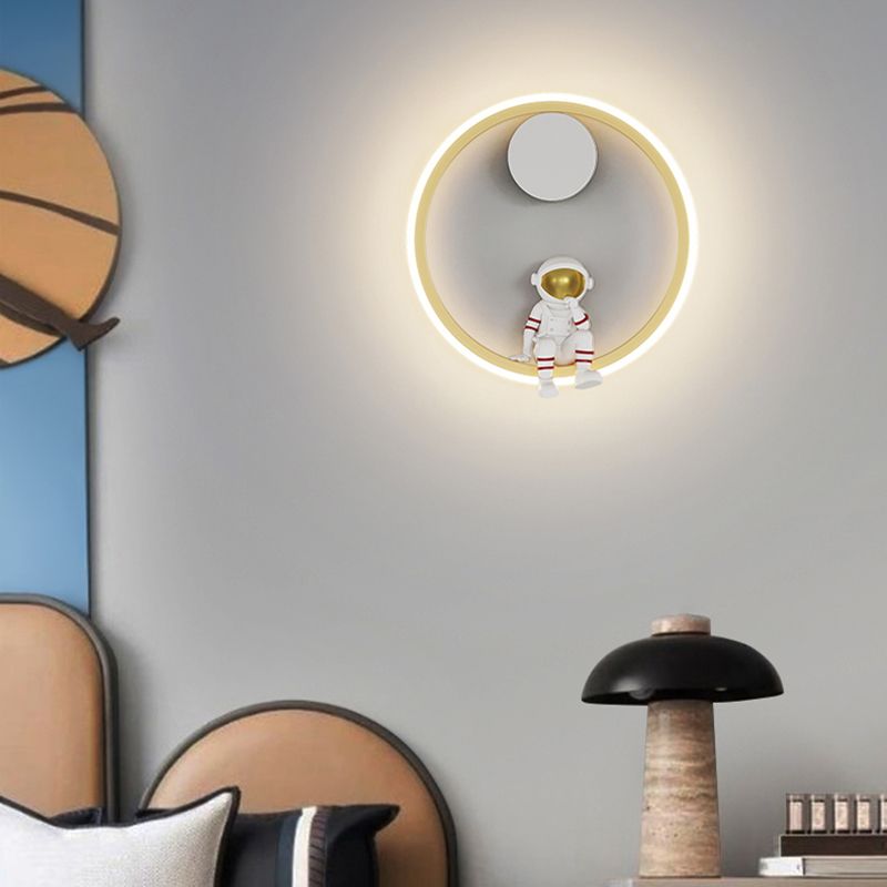 Metal Wall Mounted Lamp Modern LED Sconce Light Fixture for Kids Bedroom