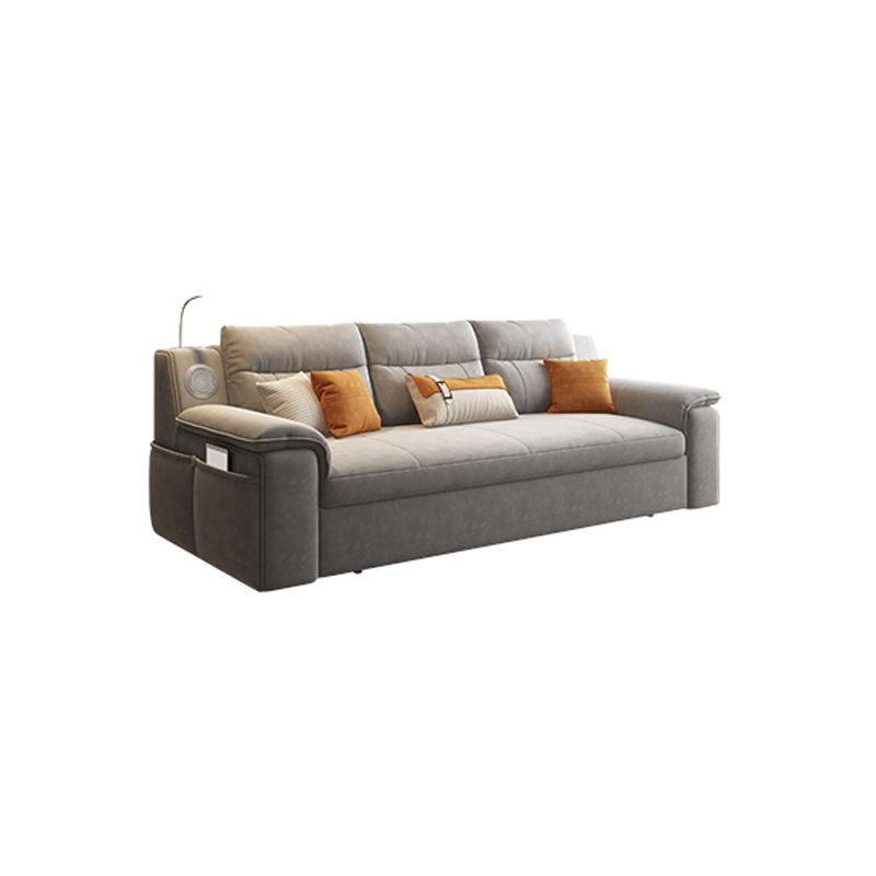 32" Wide Scandinavian Sofa Futon Foldable Sleeper Sofa with Storage