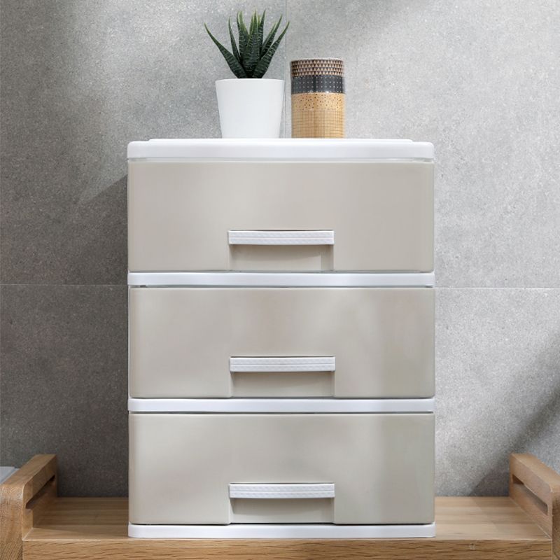 Drawers Filing Cabinet Plastic Vertical File Cabinet for Home and Office