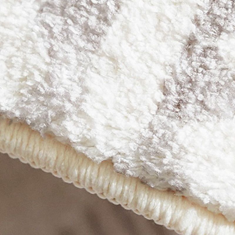 Blue Modern Rug Abstract Print Polyester Area Rug Stain Resistant Area Carpet for Home Decor