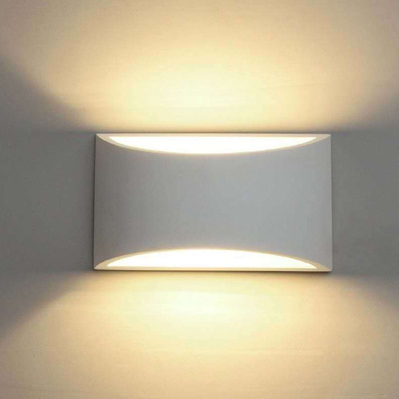 Simplicity Indoor LED Wall Lamp Modern Style Geometric Shaped Aluminum Alloy Sconce Light in White