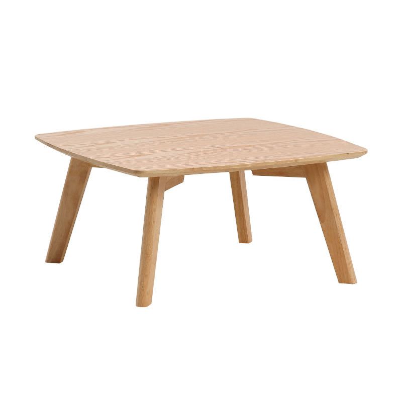 11"H Contemporary Coffee Table Solid Wood Coffee Cocktail Table