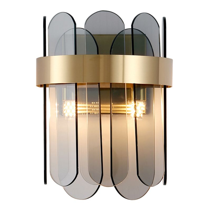Geometric Sconce Light Fixtures Modern Style Glass 2 Lights Sconce Lights for Living Room Bedroom