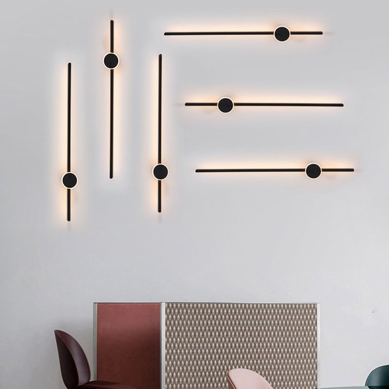 Modern Wall Light Fixture Metal 2 Light Wall Mounted Lighting for Living Room
