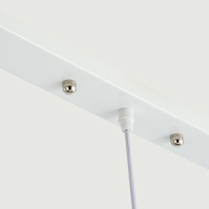 Kegelschatten 3-Leuchten moderne einfache LED-Style Hanging Deckenleuchten in Weiß