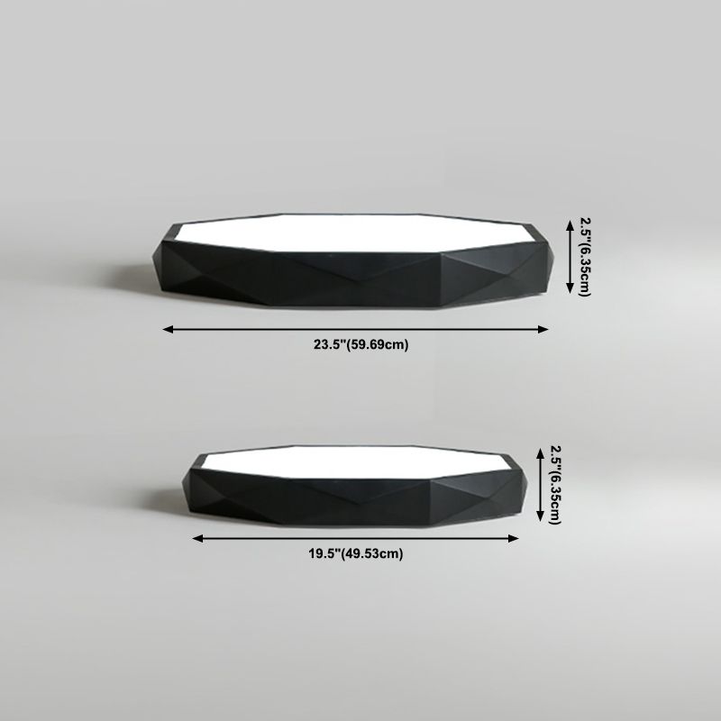 Metal Geometric Shade Flush Mount Llight Nordic Macarons Style1 Head Flush Mount