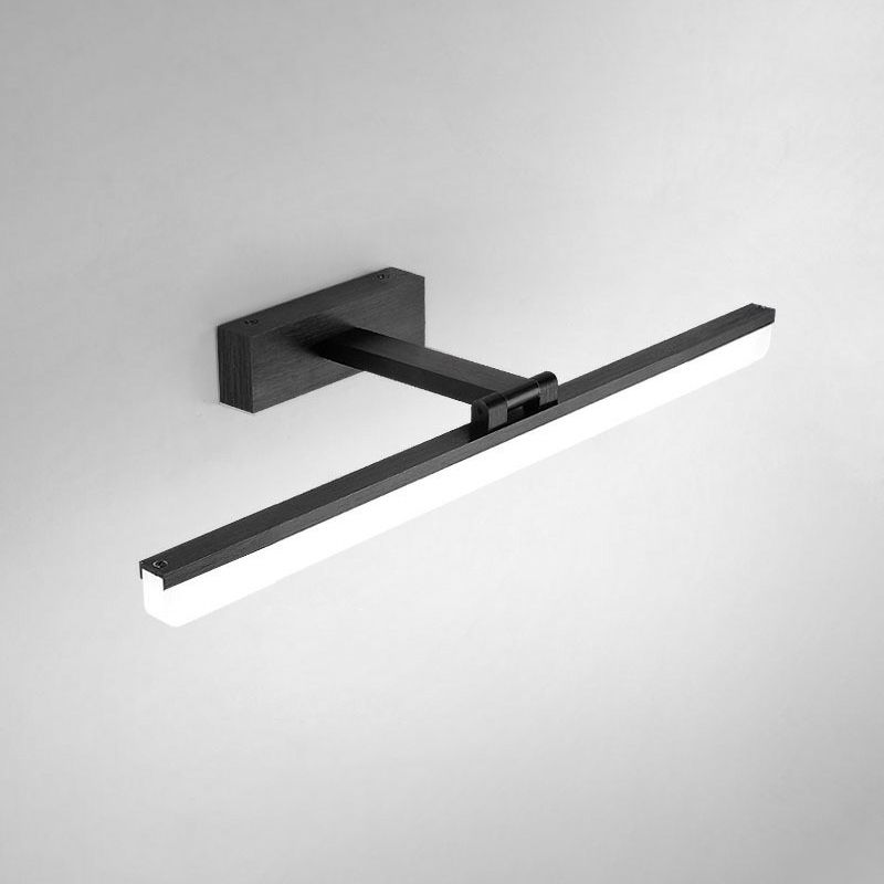 Modern Simple Mirror Cabinet Bathroom Wall Lights Metal Linear LED with Swivel Lamp Head Ambient Vanity Light
