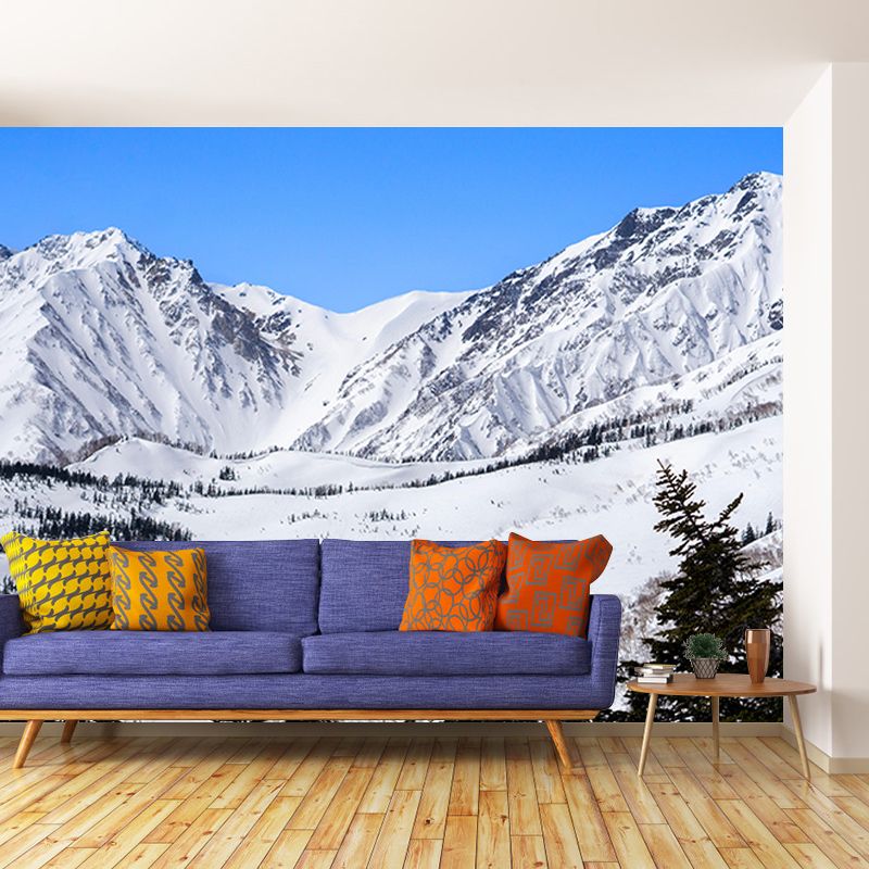 Mildew Resistant Mural Wallpaper Mountain Landscapes Pattern for Bedroom