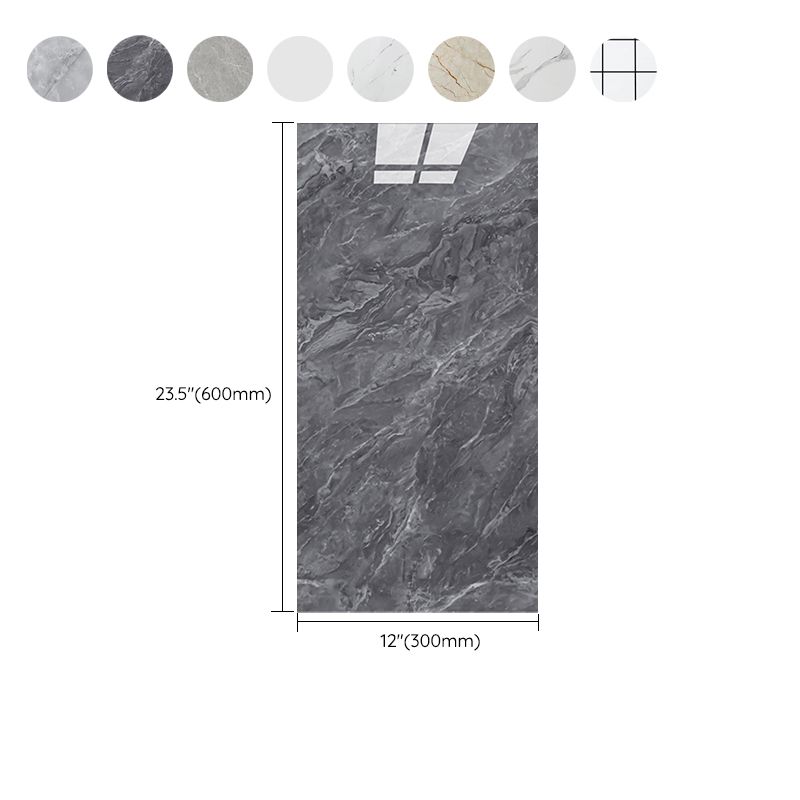 Plastic Peel and Stick Wall Tile Field Tile Wallpaper with Rectangular Shape