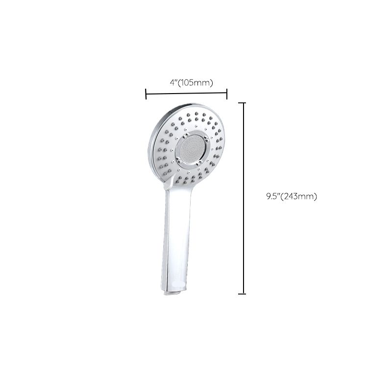 Round Self-Cleaning Hand Shower Adjustable Water Flow Wall-Mount Hand Shower