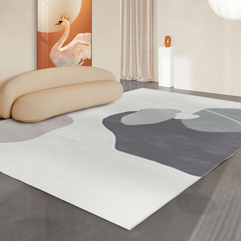 Leisure Carpet Funky Contrast Panel Area Rug Polyester Living Room Carpet with Non-Slip Backing