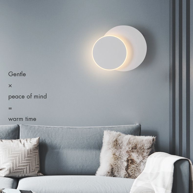 Lumo a monte a parete ruotabile a LED Light Nordic Simple Style Sconce Light per letto per camera da letto