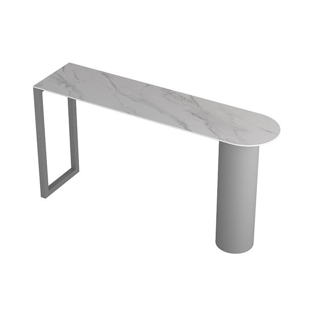 Stone Kitchen Double Pedestal Hall/Pub Table Modern Bistro Bar Height Cocktail Table