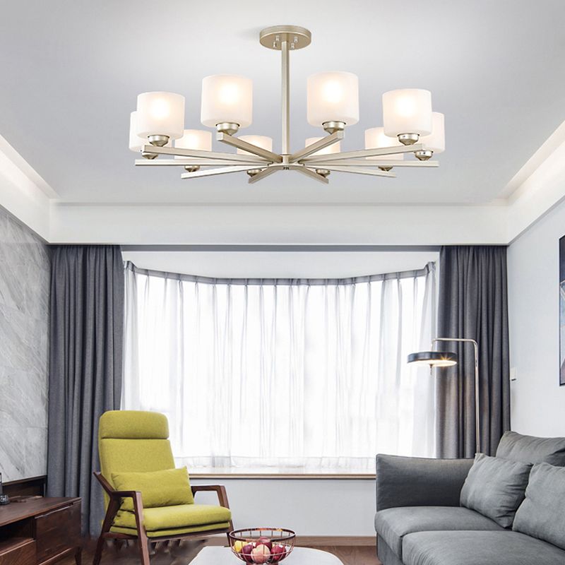 Cylinder Pendant Lights Modernism Glass Pendant Lighting Fixtures in Black