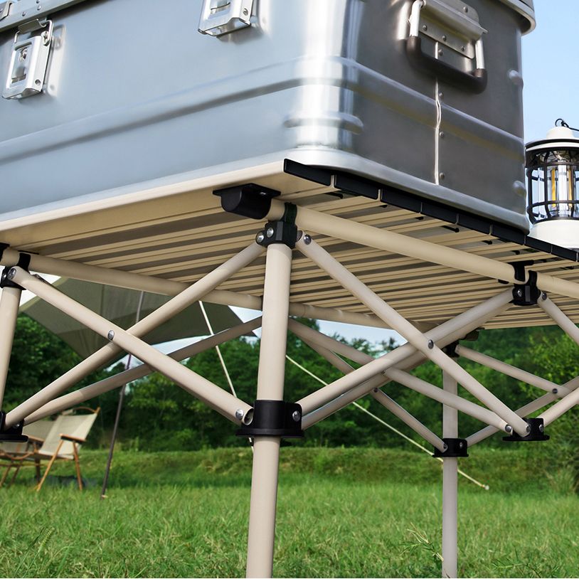 Metal Foldable Camping Table Set Modern 1/7 Pieces Dining Table Set for Outside