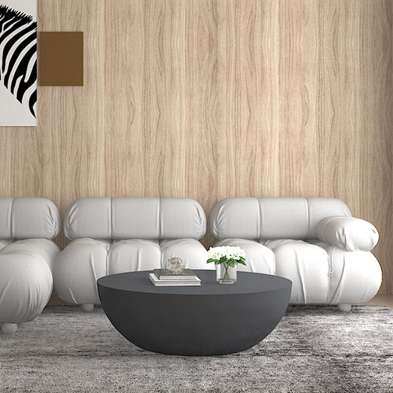 Modern Round Coffee Table Wooden Cocktail Table for Living Room