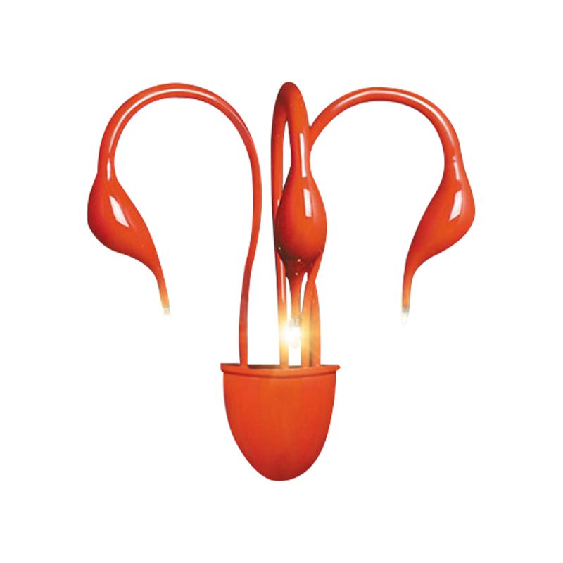 Luz de montaje de pared de muro de metal nórdica 3/5 luces negras/rojo/blanco LED pared apliques para sala de estar