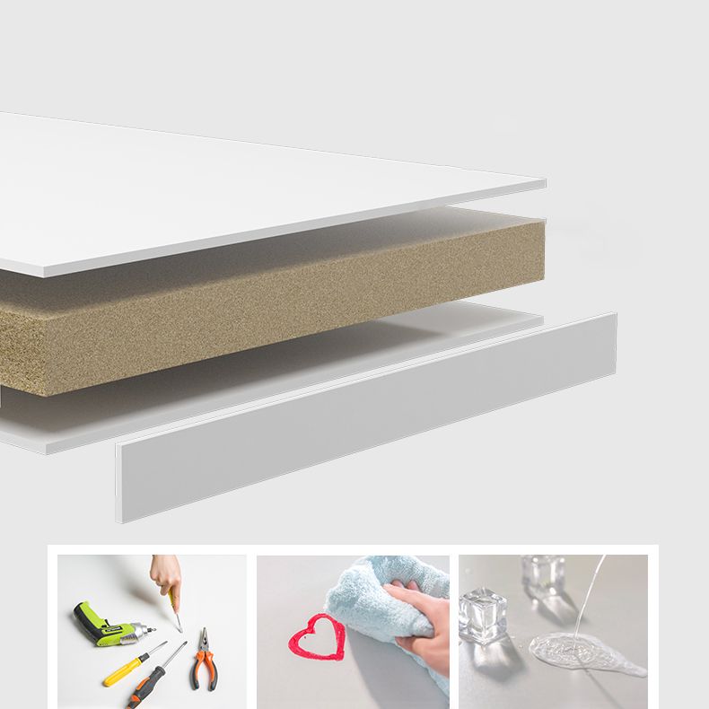 Modern Wooden Dining Room Set with Round Table Space-Saving Design Dining Table Furniture