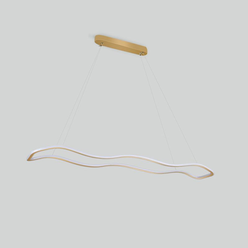 Metal Geometry Shade Island Pendant Modern Style 1 Light Island Lighting for Living Room