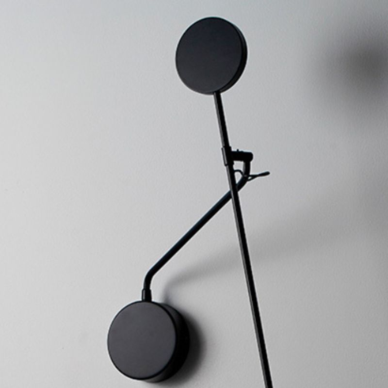 Metal Wall Mounted Sconce Industrial Black Wall Lights for Bedroom