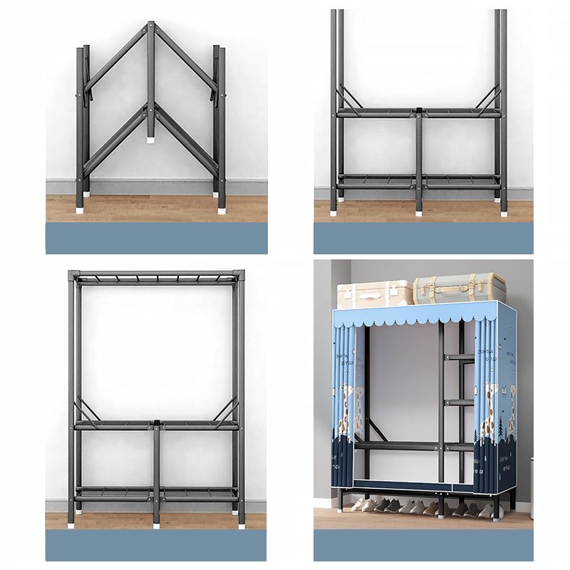 Matte Finish Cabinet for Home Modern Storage Cabinet with Sliding Doors