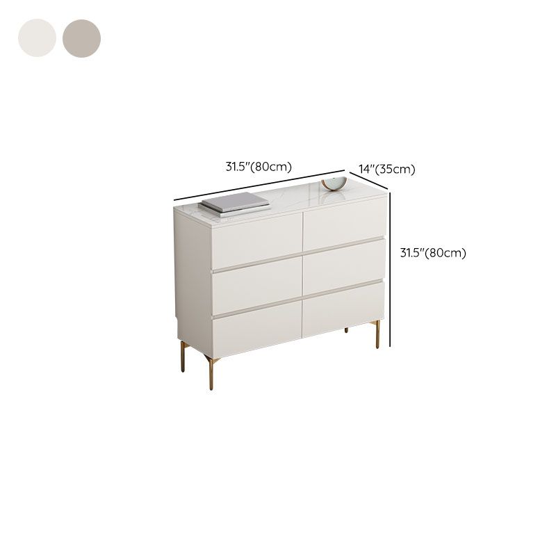 13.65-inch Width Contemporary Storage Chest Dresser Stone Dresser