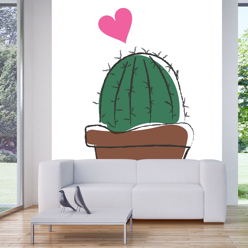 Washable Illustration Mural Wallpaper Plants Indoor Wall Mural