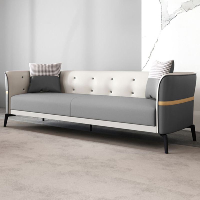 Nordic Faux Leather Waterproof Sofa Tight Back Sette for Apartment