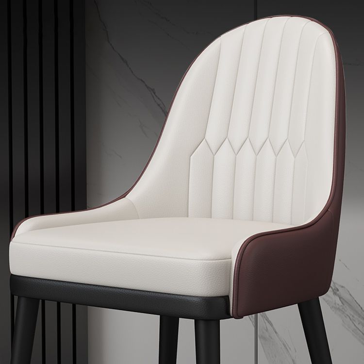 Silla de metal estilo escandinavo Sillas de comedor con respaldo Parsons (juego de 2)