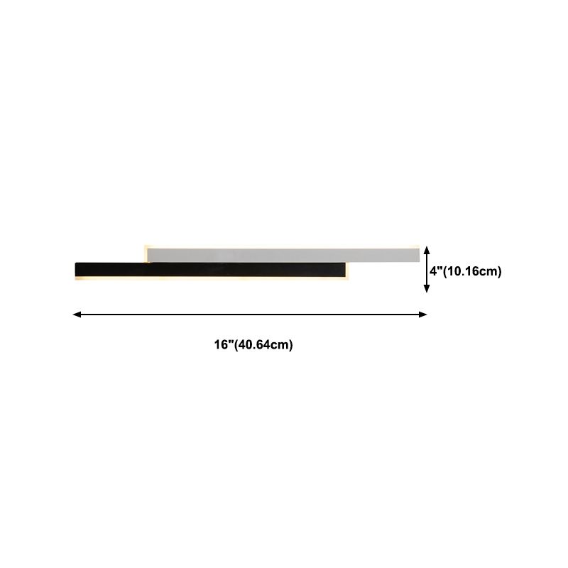 Contemporary Style Wall Lamp Sconce Linear Wall Sconce Metal for Bedroom