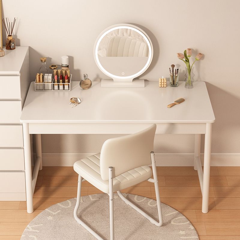 White Contemporary Make-up Vanity Wood Vanity Dressing Table