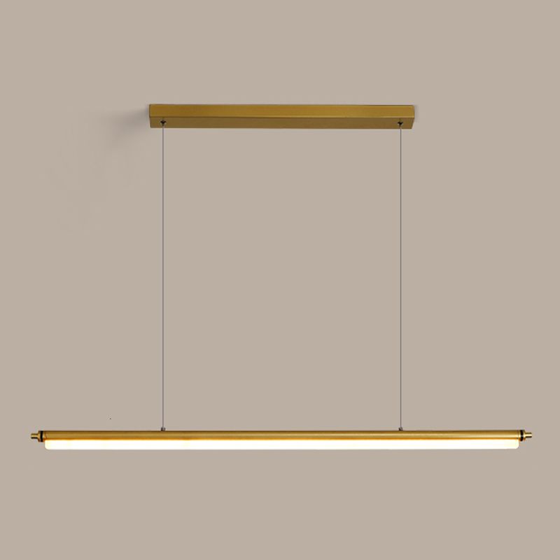 Contemporary Linear Island Light Metal 1 Light Island Lighting Fixtures