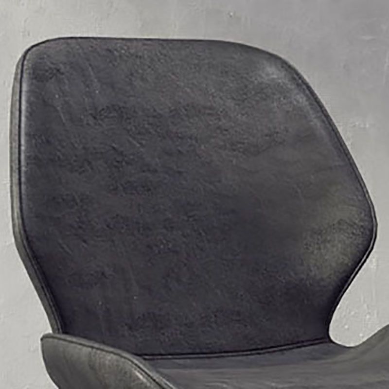 Contemporary Dining Chair Kitchen Wingback Armless Side Chair with Metal Legs