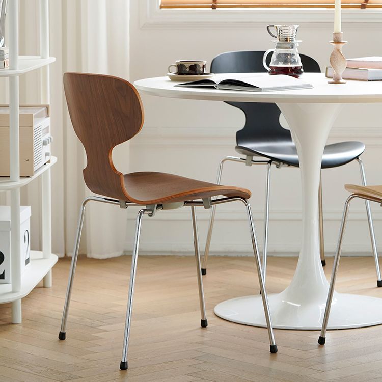 Industrial Style Side Chair Wooden Indoor Dining Chair for Home