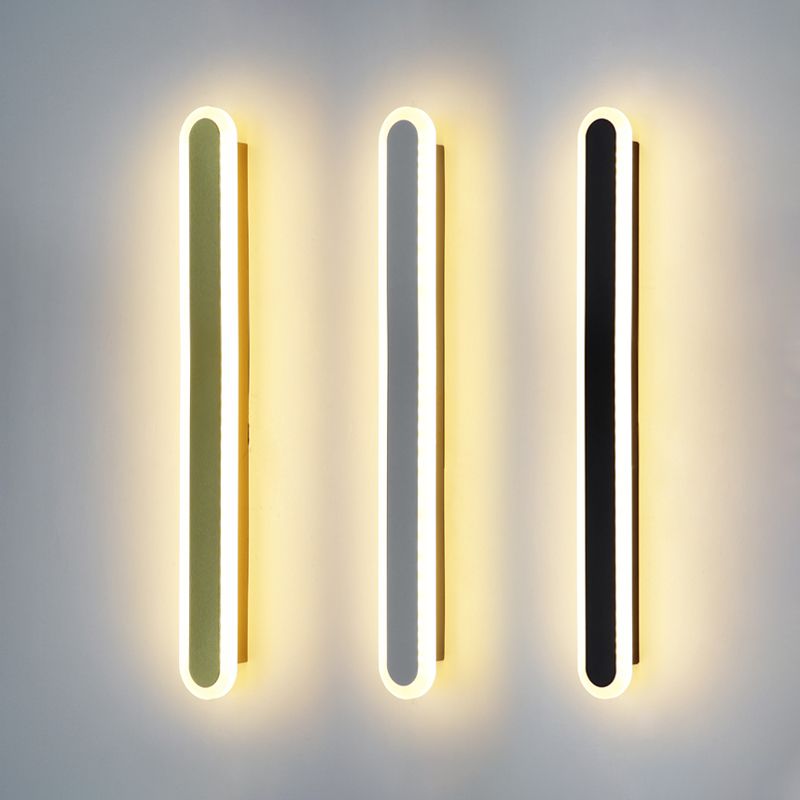 Nordic Style Wandleuchte gerade LED -Wandleuchte mit Metall für Hotel