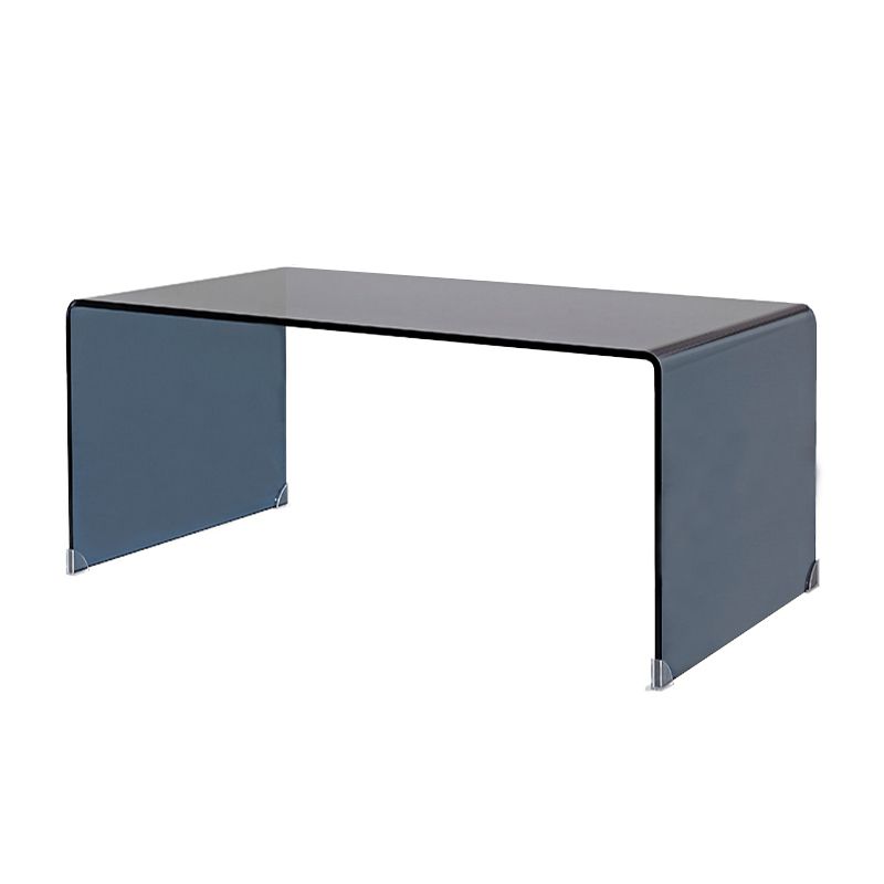 Modern Clear Glass Coffee Table 19.69"h Minimalist Cocktail Table