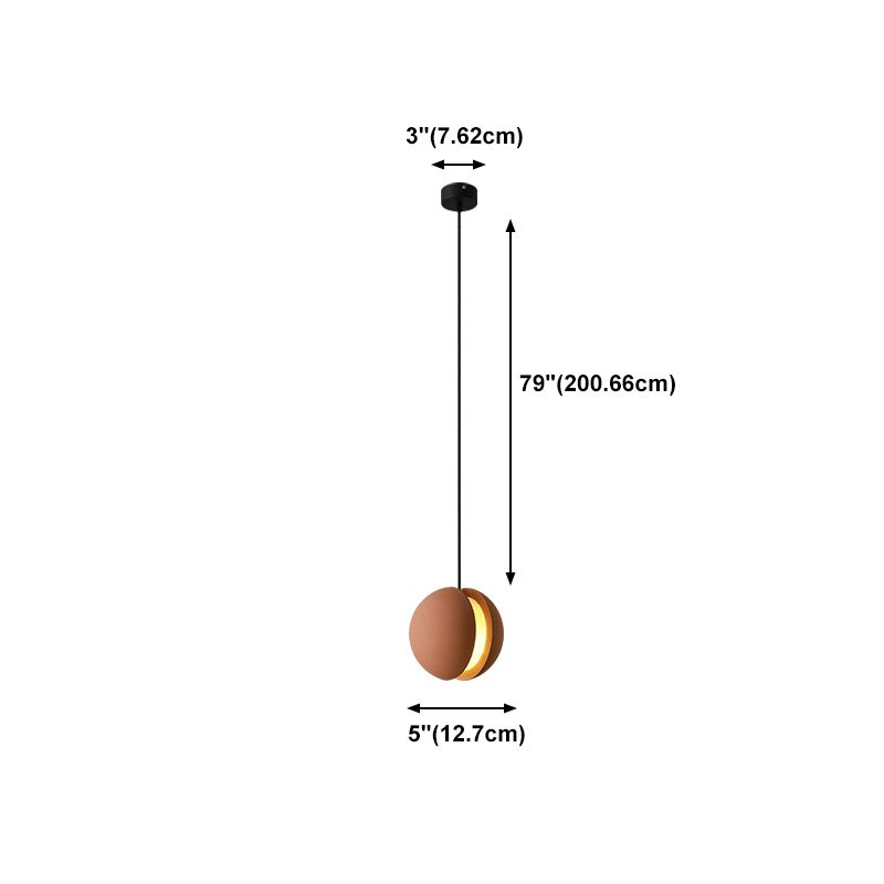 Lampe suspendue en forme de boule de ciment lampe suspendue rousset de style nordique pour chambre à coucher