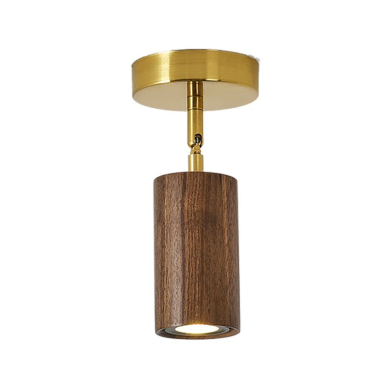 Modern Flush Mount Cylinder Shape Ceiling Light with Metal Shade for Passage