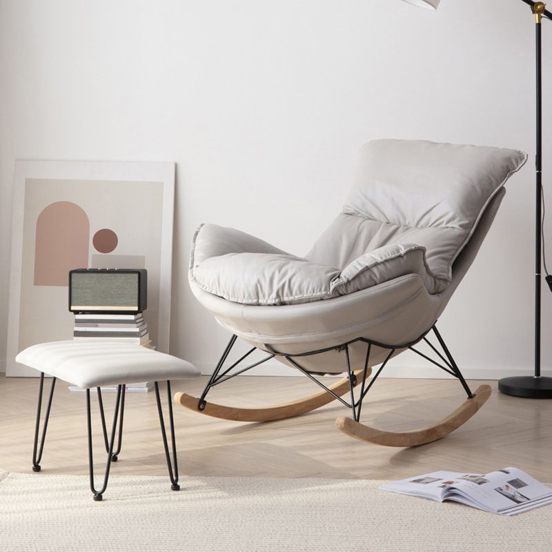 Home Nursery Rocking Chair Modern Simple Style Sofa Rocking Chair