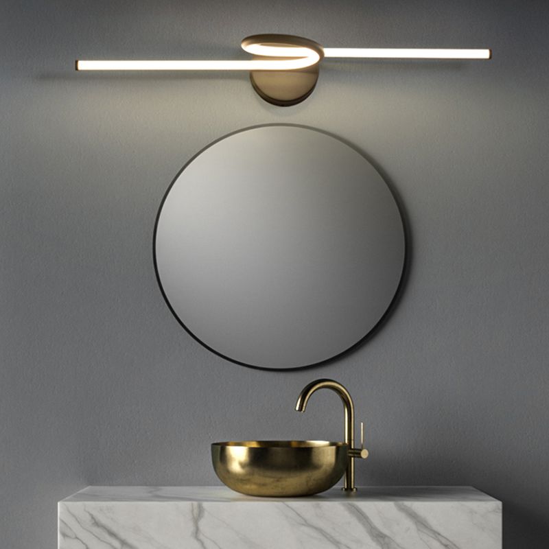 Luce vanità lineare Light Nordic Minimalist in metallo singolo Vanity Light