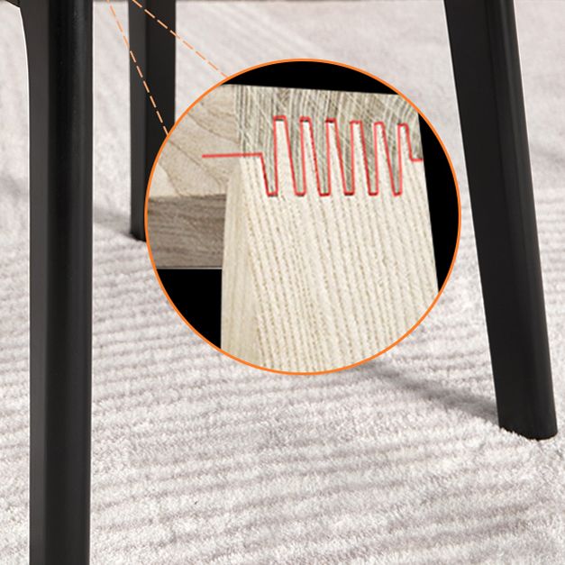 Silla de comedor de madera contemporánea, sillas de comedor de cuero para uso doméstico (juego de 2)