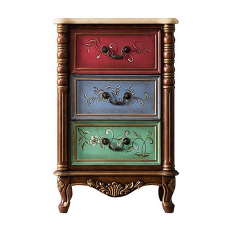 Traditional Style Vertical Lingerie Chest Wooden Storage Chest Dresser for Bedroom