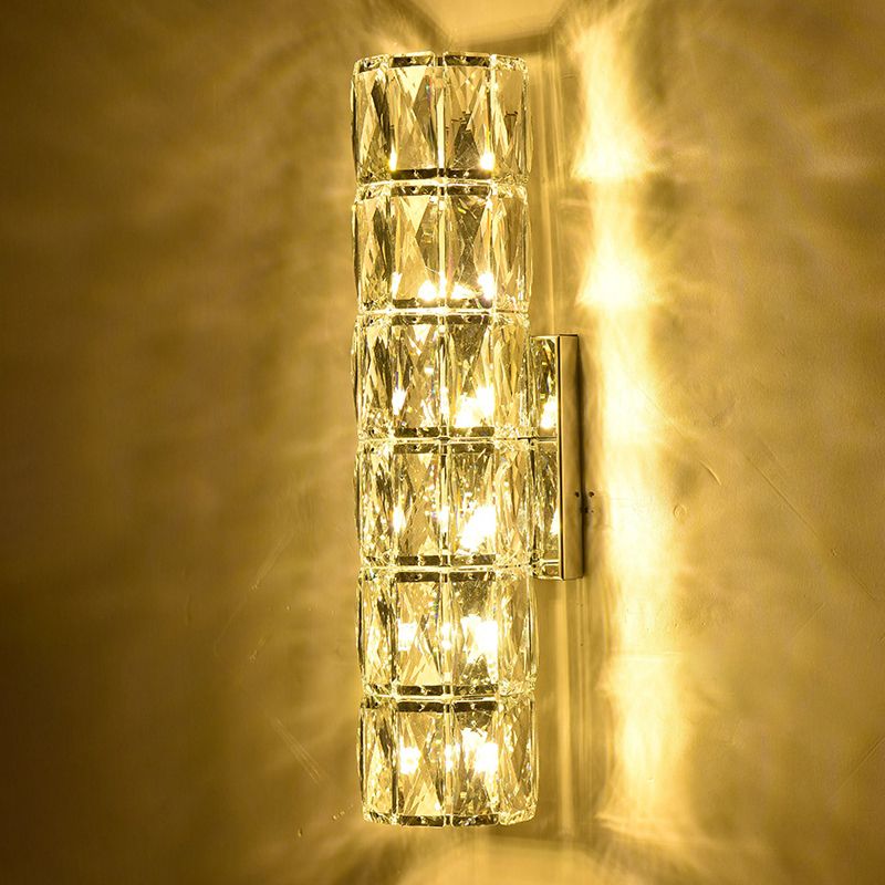 Post-Modern Wall Sconce Crystal Wall Light Fixture for Hallway