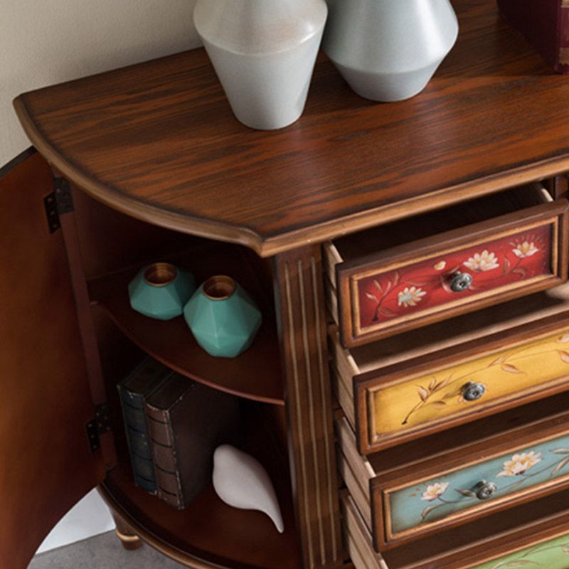 Solid Wood Storage Chest Dresser Traditional Storage Chest with 3/4/5 Drawers