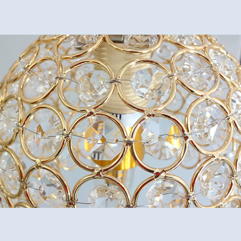 Lámpara de techo esférica Simplicity, luz empotrada para pasillo de 1 luz de cristal