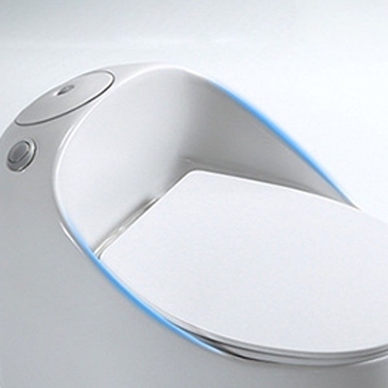 Siphon Jet Round Toilet Mini Indoor Flush Toilet for Washroom