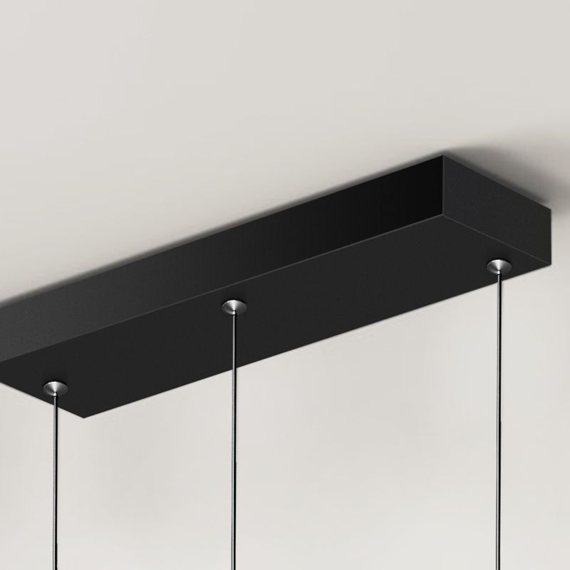 Circles LED Hanging Ceiling Light Modern-Style Metal Island Chandelier Light