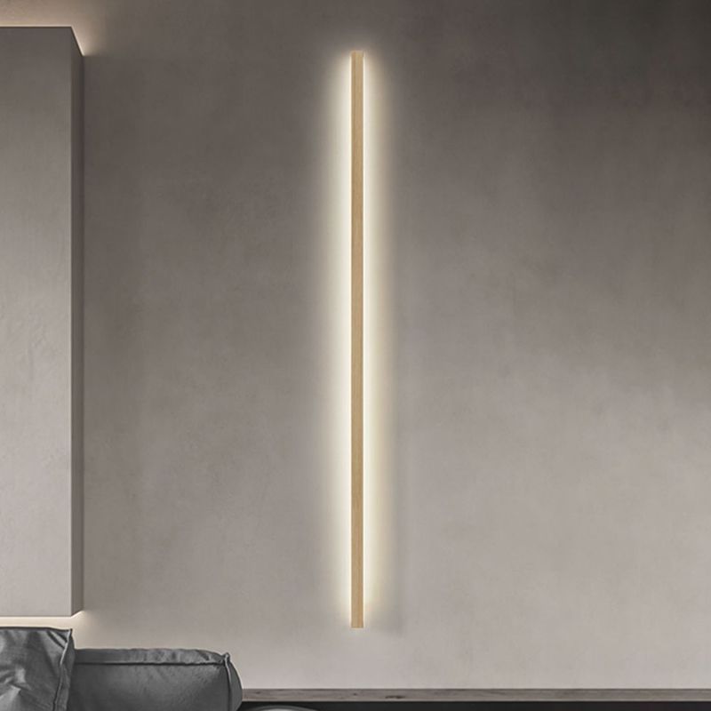 Modern Style Linear Shape Wall Sconce Wood Sconce Lighting for Bedroom